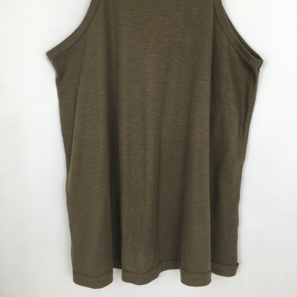 Intimately Free People Flowy Tank Top Ribbed High Neck Racer Back Trapeze Size S - Picture 10 of 13